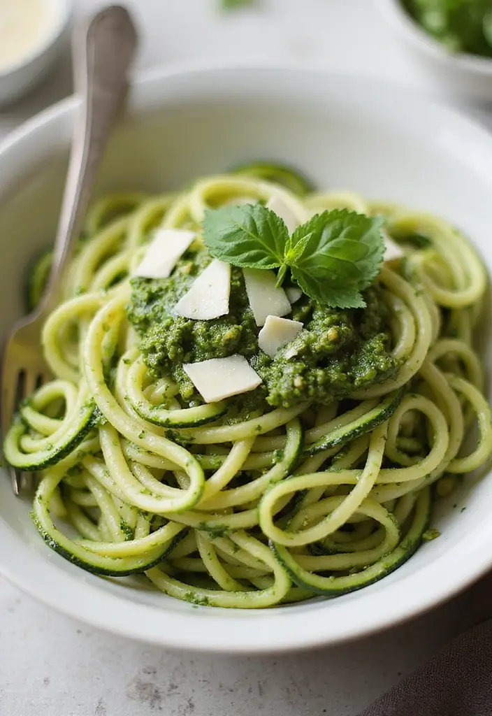 25 Quick and Easy Gluten Free Dinner Recipes for Family Nights 18 25 Quick and Easy Gluten Free Dinner Recipes for Family Nights - 4. Zucchini Noodles with Pesto