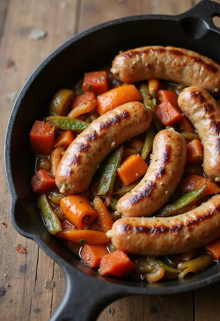 25 Quick and Easy Gluten Free Dinner Recipes for Family Nights 47 25 Quick and Easy Gluten Free Dinner Recipes for Family Nights - 9. Italian Sausage and Peppers Skillet