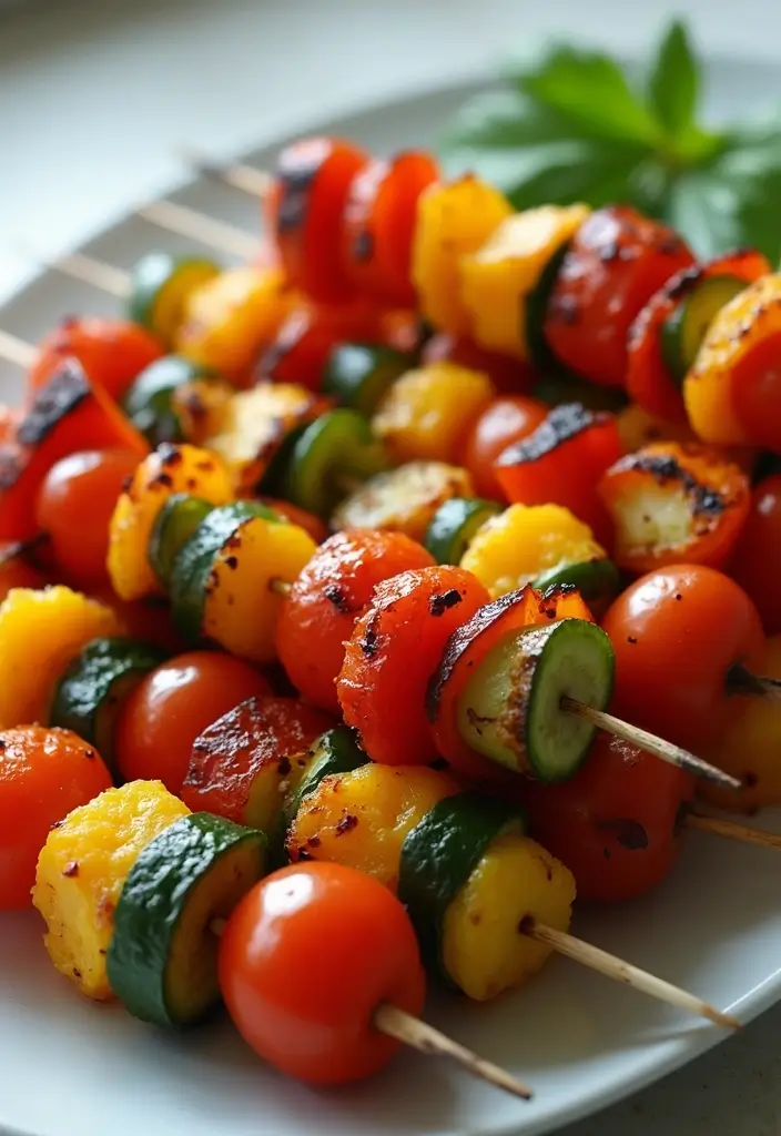 25 Quick and Easy Gluten Free Dinner Recipes for Simple Cooking 95 25 Quick and Easy Gluten Free Dinner Recipes for Simple Cooking - 15. Grilled Vegetable Skewers