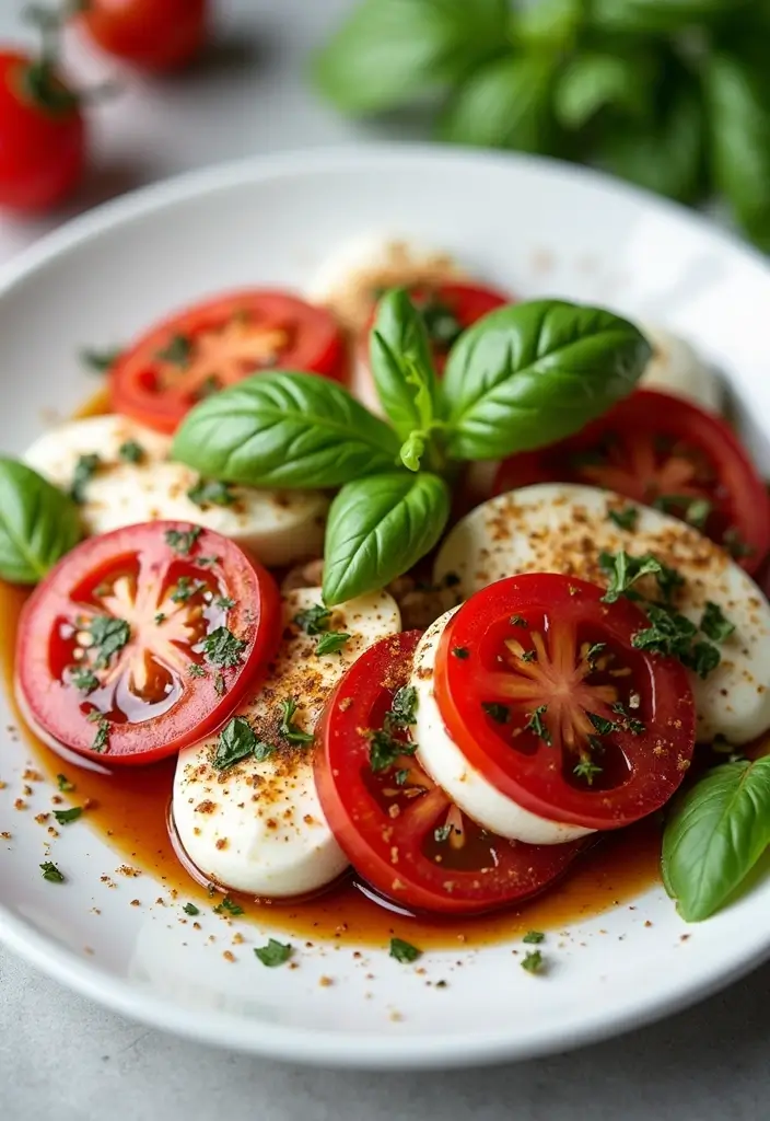 25 Quick and Easy Gluten Free Dinner Recipes for Simple Cooking 55 25 Quick and Easy Gluten Free Dinner Recipes for Simple Cooking - 9. Caprese Salad with Balsamic Reduction