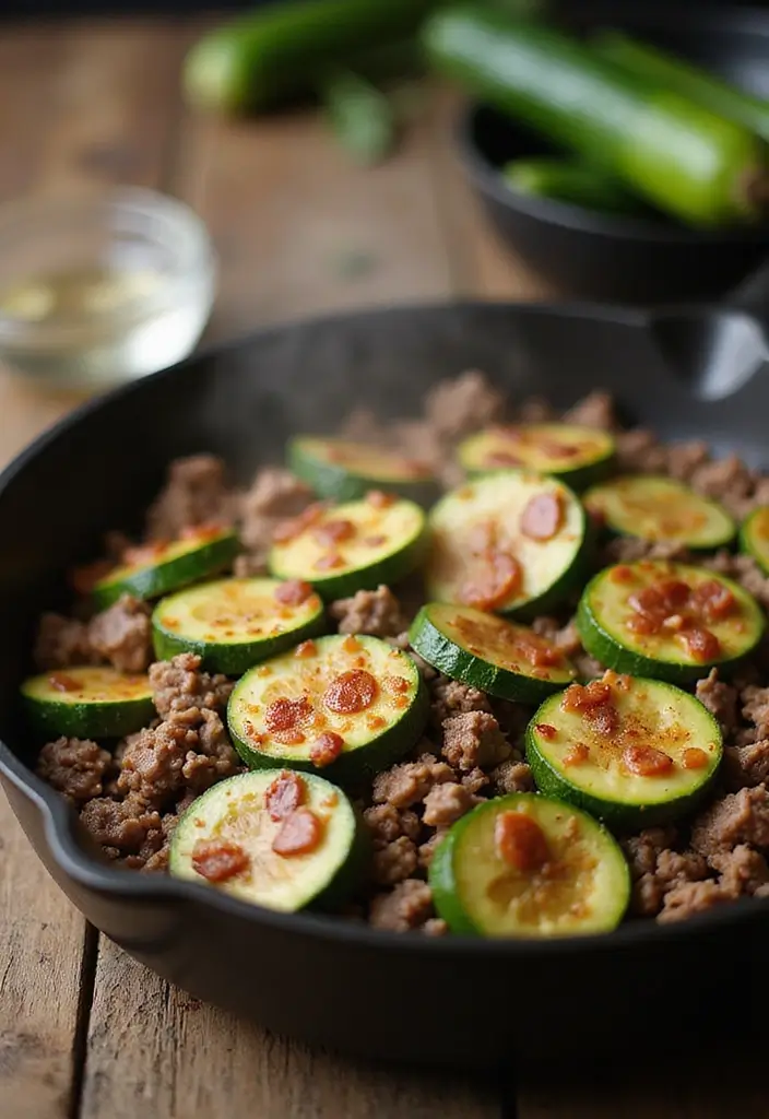25 Quick and Easy Ground Beef Dinner Recipes for Every Family Meal 108 25 Quick and Easy Ground Beef Dinner Recipes for Every Family Meal - 18. Ground Beef and Zucchini Skillet