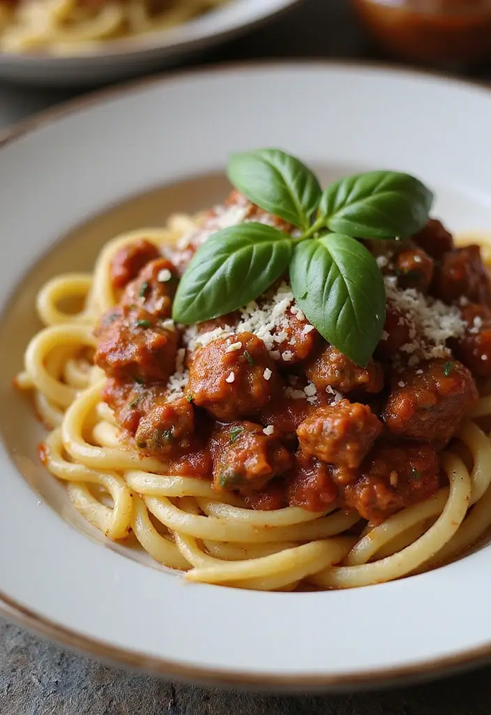 25 Quick and Easy Ground Beef Dinner Recipes for Every Family Meal 113 25 Quick and Easy Ground Beef Dinner Recipes for Every Family Meal - 19. Beef Bolognese