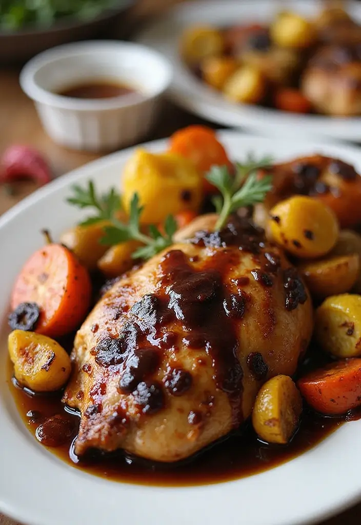 25 Quick and Easy Healthy Chicken Dinner Recipes That Everyone Loves 56 25 Quick and Easy Healthy Chicken Dinner Recipes That Everyone Loves - 10. Balsamic Glazed Chicken and Veggies