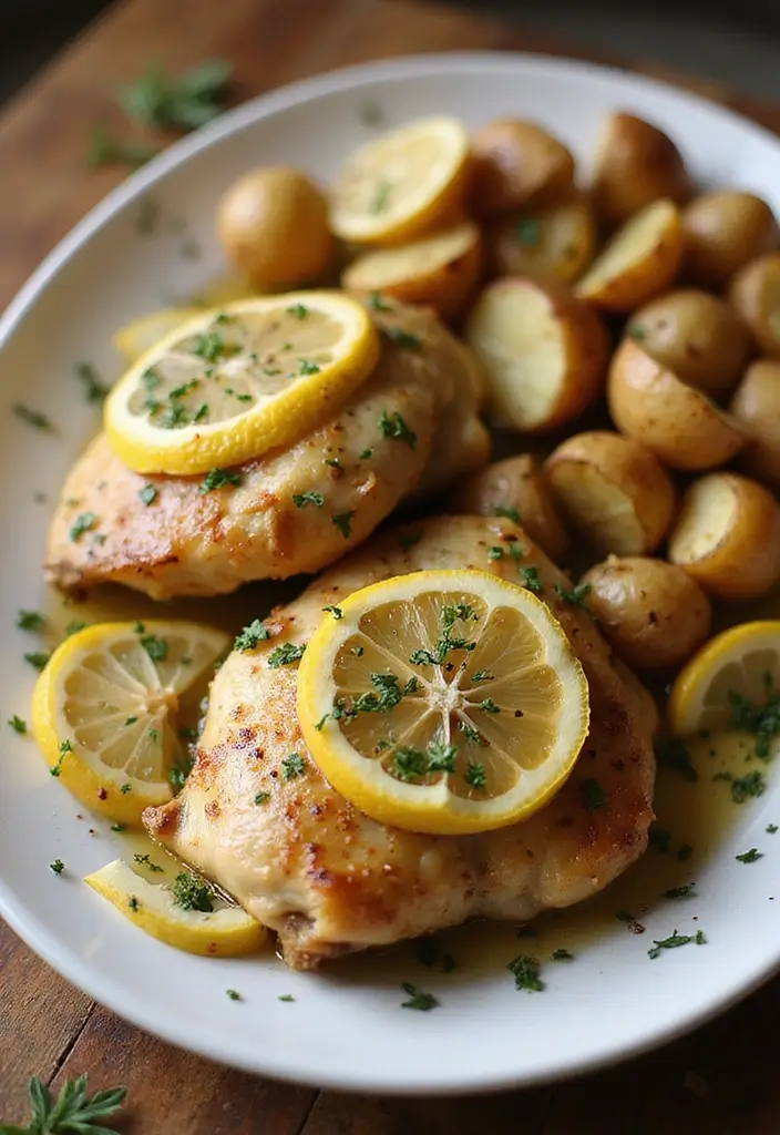25 Quick and Easy Healthy Chicken Dinner Recipes That Everyone Loves 103 25 Quick and Easy Healthy Chicken Dinner Recipes That Everyone Loves - 19. Lemon Herb Roasted Chicken Thighs