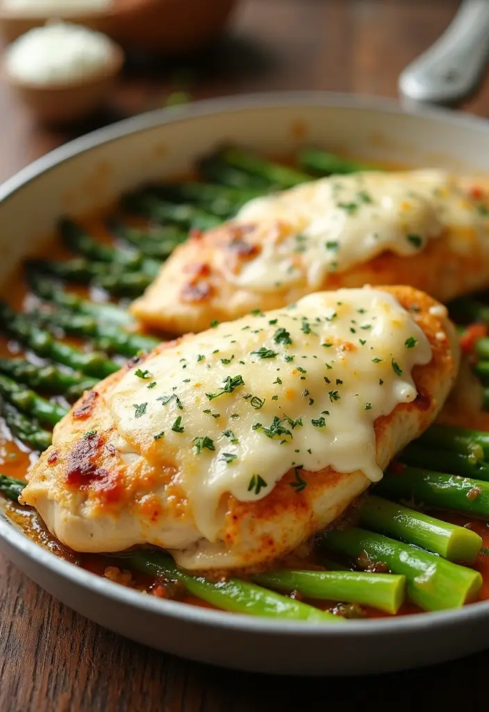 25 Quick and Easy Healthy Chicken Dinner Recipes That Everyone Loves 110 25 Quick and Easy Healthy Chicken Dinner Recipes That Everyone Loves - 20. Chicken and Asparagus Bake
