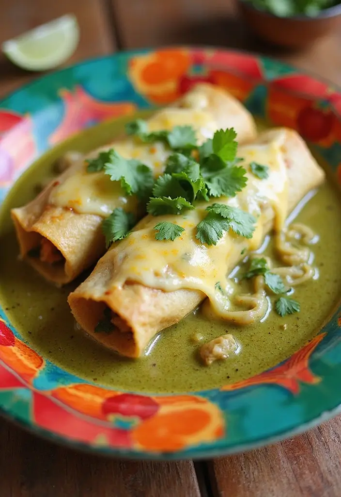 25 Quick and Easy Healthy Chicken Dinner Recipes That Everyone Loves 127 25 Quick and Easy Healthy Chicken Dinner Recipes That Everyone Loves - 23. Chicken Enchiladas with Green Sauce