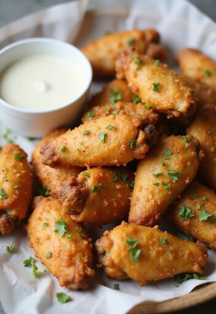 25 Quick and Easy Healthy Chicken Dinner Recipes That Everyone Loves 141 25 Quick and Easy Healthy Chicken Dinner Recipes That Everyone Loves - 25. Garlic Parmesan Chicken Wings