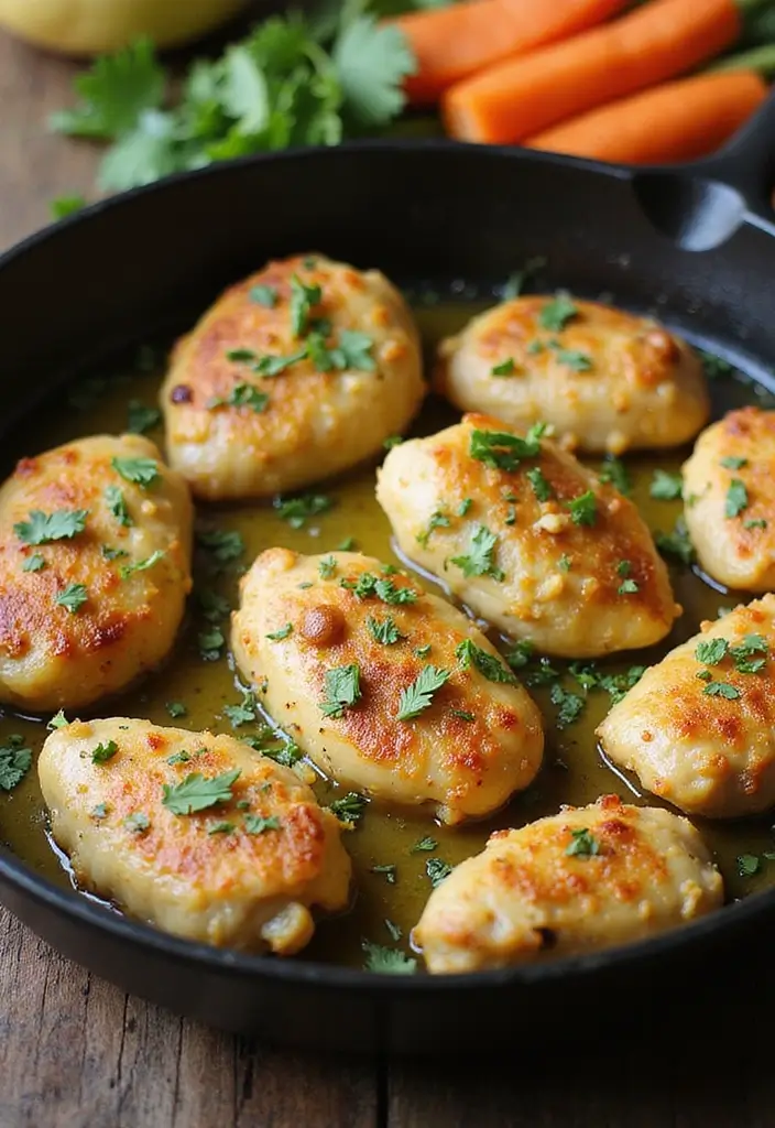 25 Quick and Easy Healthy Chicken Dinner Recipes That Everyone Loves 32 25 Quick and Easy Healthy Chicken Dinner Recipes That Everyone Loves - 6. Garlic Butter Chicken Bites