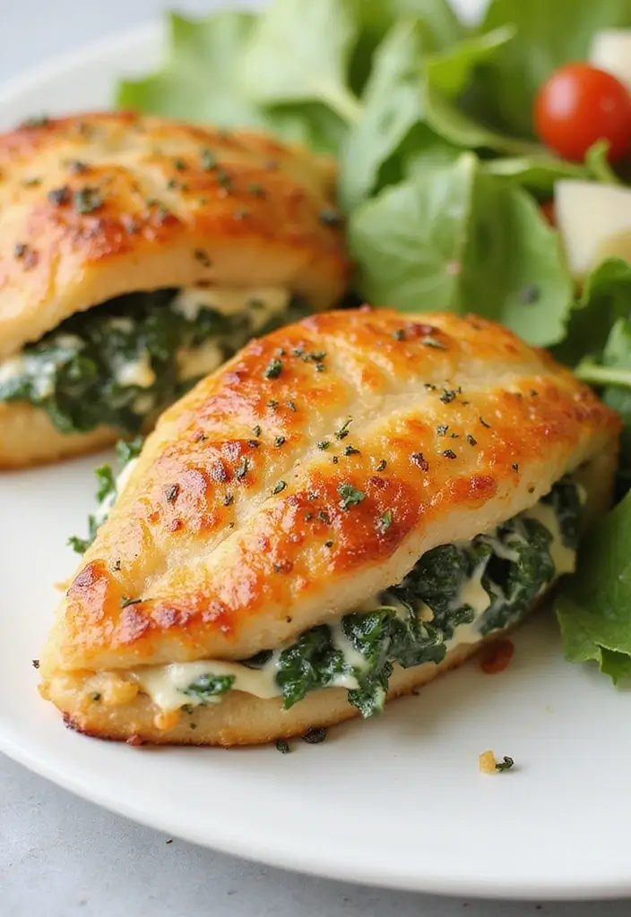 25 Quick and Easy Healthy Chicken Dinner Recipes That Everyone Loves 37 25 Quick and Easy Healthy Chicken Dinner Recipes That Everyone Loves - 7. Spinach and Cheese Stuffed Chicken
