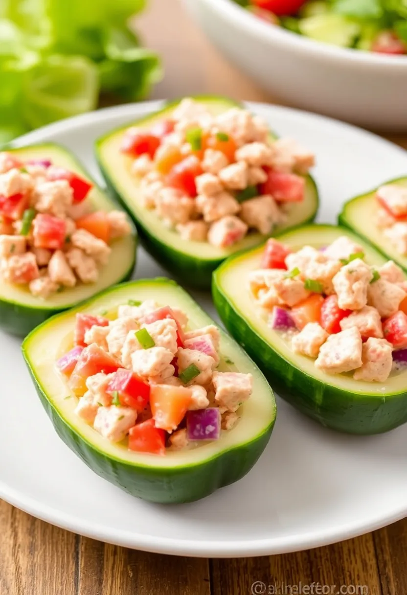 25 Quick and Easy Late Night Snack Recipes When You’re Still Hungry 120 25 Quick and Easy Late Night Snack Recipes When You’re Still Hungry - 20. Tuna Salad Cucumber Boats