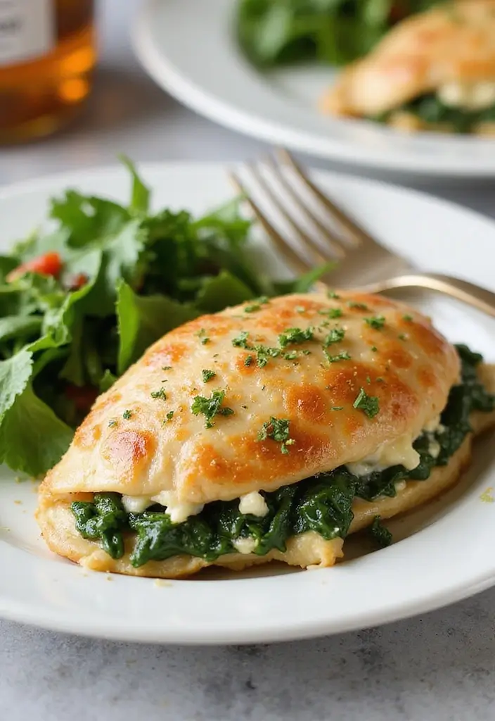 25 Quick and Easy Low Carb Dinner Recipes for Healthy Eating 87 25 Quick and Easy Low Carb Dinner Recipes for Healthy Eating - 15. Spinach and Feta Stuffed Chicken