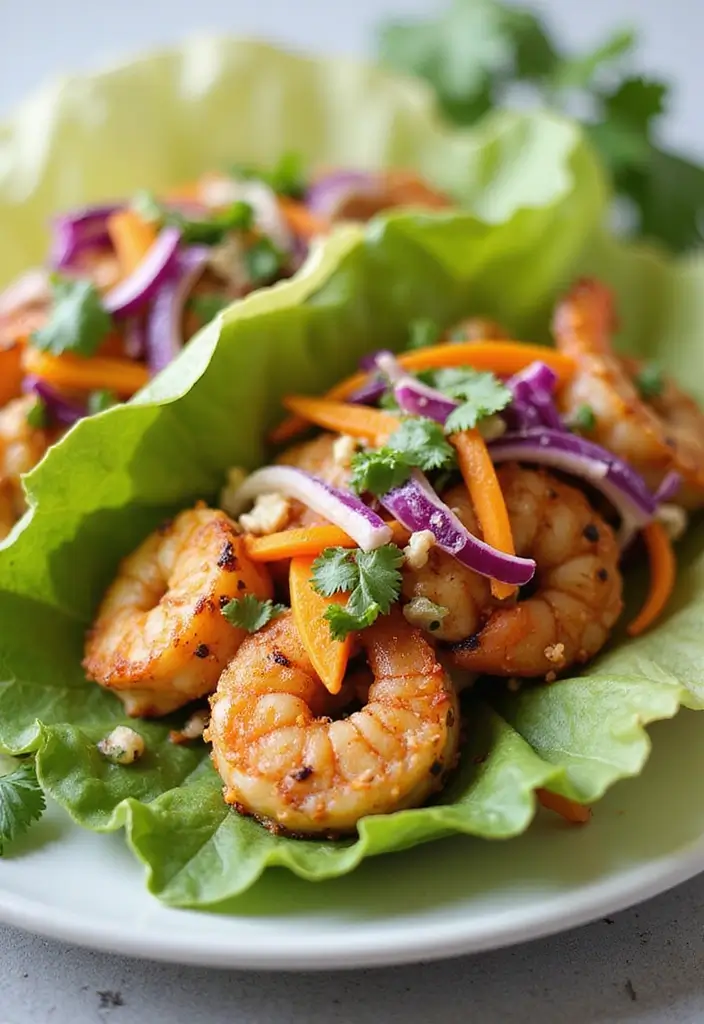 25 Quick and Easy Low Carb Dinner Recipes for Healthy Eating 104 25 Quick and Easy Low Carb Dinner Recipes for Healthy Eating - 18. Shrimp Tacos with Cabbage Slaw