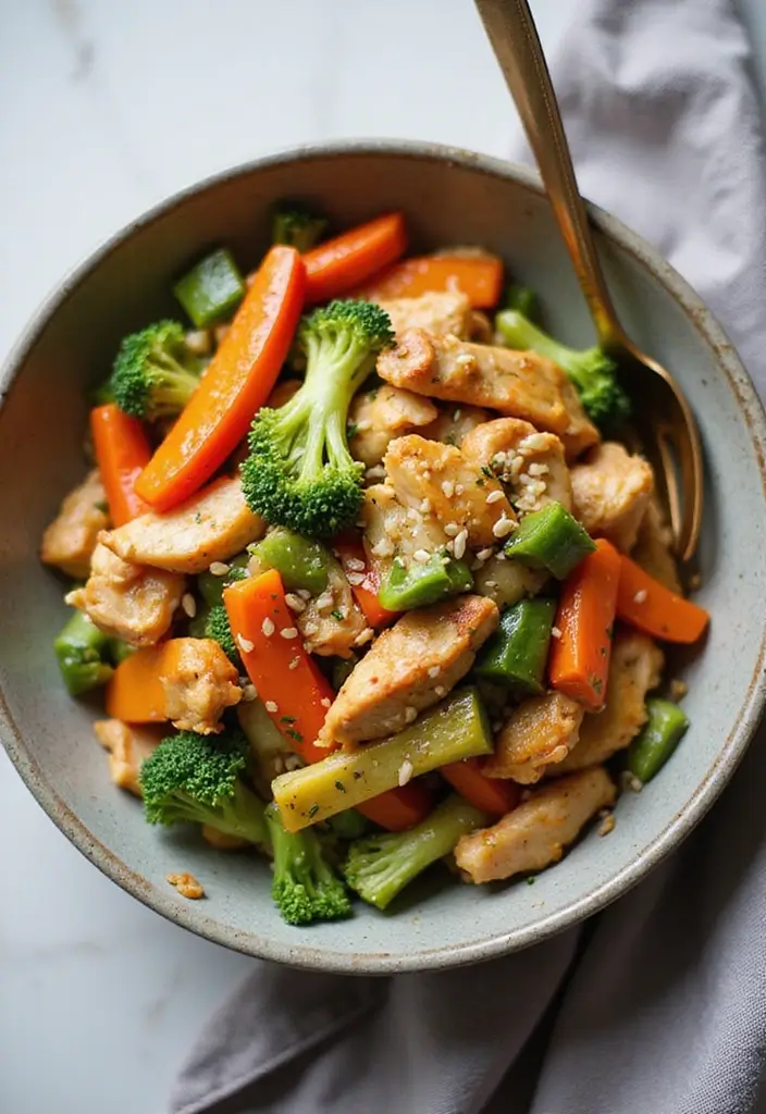 25 Quick and Easy Low Carb Dinner Recipes for Healthy Eating 109 25 Quick and Easy Low Carb Dinner Recipes for Healthy Eating - 19. Chicken and Vegetable Stir-Fry