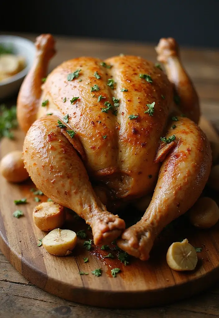 25 Quick and Easy Low Carb Dinner Recipes for Healthy Eating 53 25 Quick and Easy Low Carb Dinner Recipes for Healthy Eating - 9. Garlic Herb Roasted Chicken