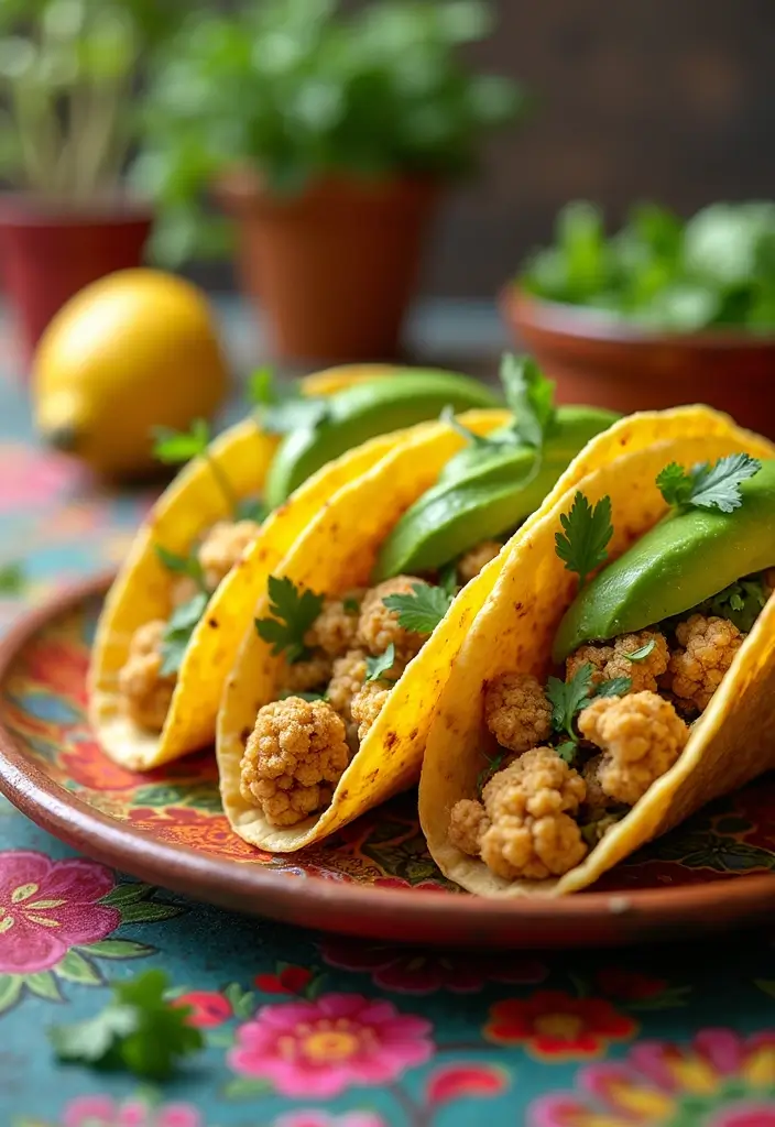 25 Quick and Easy Meatless Dinner Recipes for Simple Evenings 73 25 Quick and Easy Meatless Dinner Recipes for Simple Evenings - 13. Cauliflower Tacos