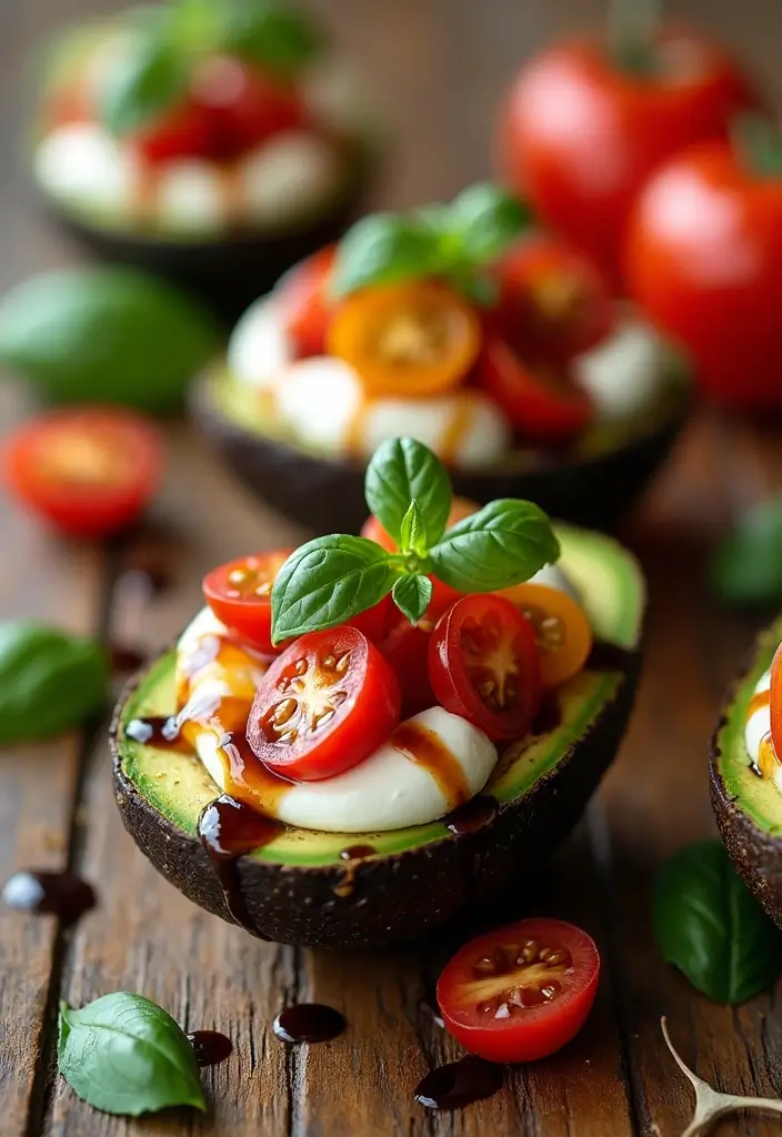 25 Quick and Easy No Pasta Dinner Recipes That Are Still Comforting 60 25 Quick and Easy No Pasta Dinner Recipes That Are Still Comforting - 10. Caprese Stuffed Avocados