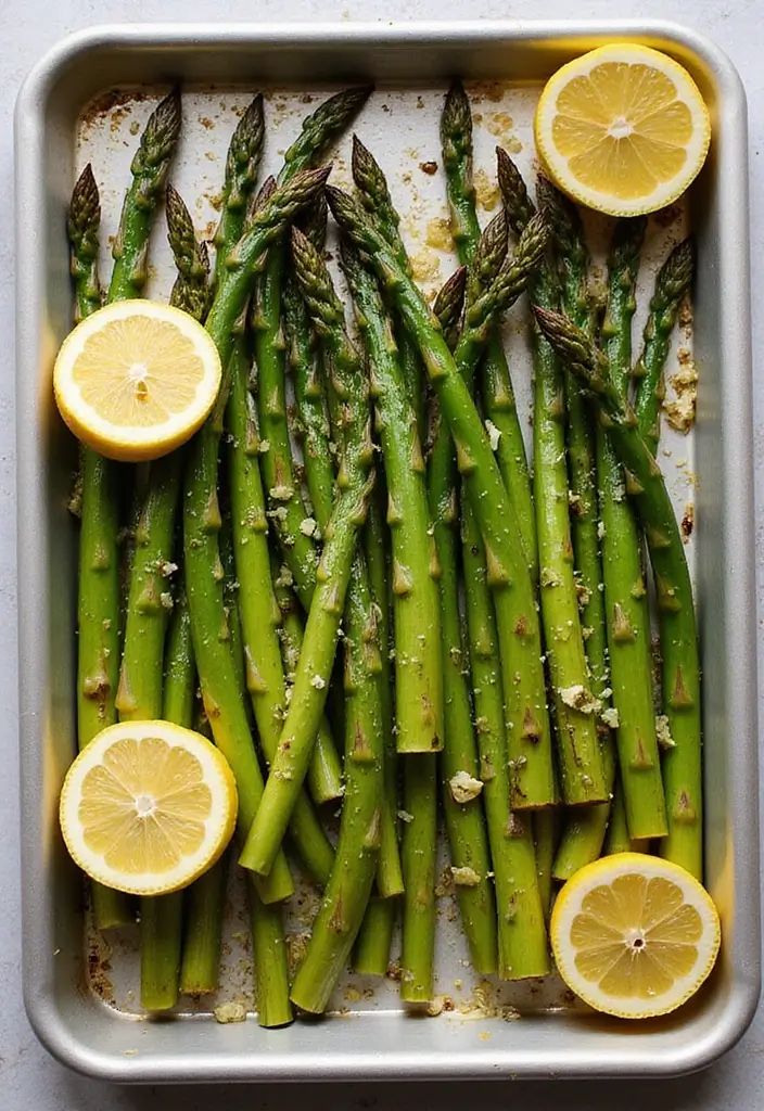 25 Quick and Easy No Pasta Dinner Recipes That Are Still Comforting 95 25 Quick and Easy No Pasta Dinner Recipes That Are Still Comforting - 15. Lemon Garlic Roasted Asparagus