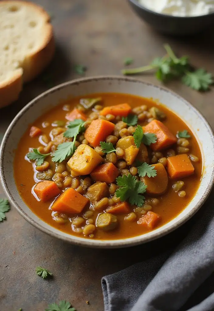 25 Quick and Easy No Pasta Dinner Recipes That Are Still Comforting 112 25 Quick and Easy No Pasta Dinner Recipes That Are Still Comforting - 18. Curried Lentil Stew