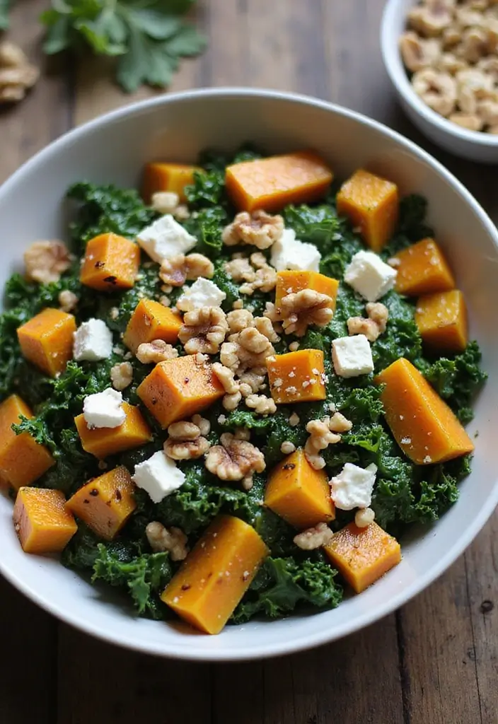 25 Quick and Easy No Pasta Dinner Recipes That Are Still Comforting 129 25 Quick and Easy No Pasta Dinner Recipes That Are Still Comforting - 21. Roasted Butternut Squash and Kale Salad