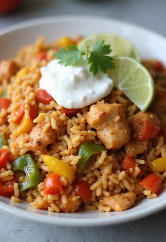 25 Quick and Easy One Pot Healthy Dinner Recipes for Busy Nights 72 25 Quick and Easy One Pot Healthy Dinner Recipes for Busy Nights - 12. One Pot Chicken Fajita Rice