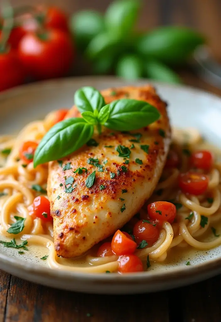25 Quick and Easy One Pot Healthy Dinner Recipes for Busy Nights 96 25 Quick and Easy One Pot Healthy Dinner Recipes for Busy Nights - 16. One Pot Creamy Tomato Basil Chicken