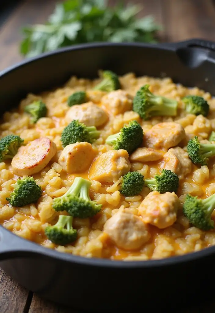 25 Quick and Easy One Pot Healthy Dinner Recipes for Busy Nights 108 25 Quick and Easy One Pot Healthy Dinner Recipes for Busy Nights - 18. One Pot Cheesy Broccoli & Chicken Rice