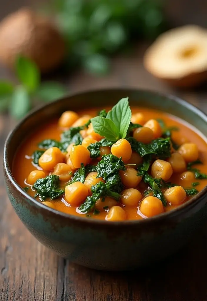 25 Quick and Easy One Pot Healthy Dinner Recipes for Busy Nights 149 25 Quick and Easy One Pot Healthy Dinner Recipes for Busy Nights - 25. One Pot Coconut Chickpea & Spinach Stew
