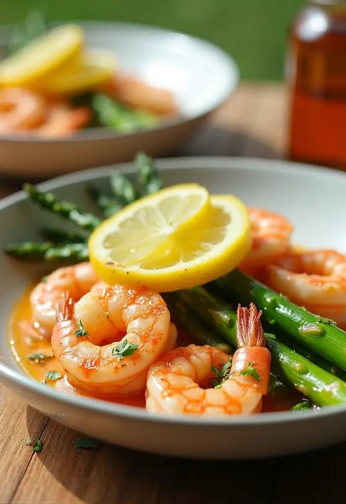 25 Quick and Easy One Pot Healthy Dinner Recipes for Busy Nights 27 25 Quick and Easy One Pot Healthy Dinner Recipes for Busy Nights - 5. One Pot Lemon Garlic Shrimp & Asparagus