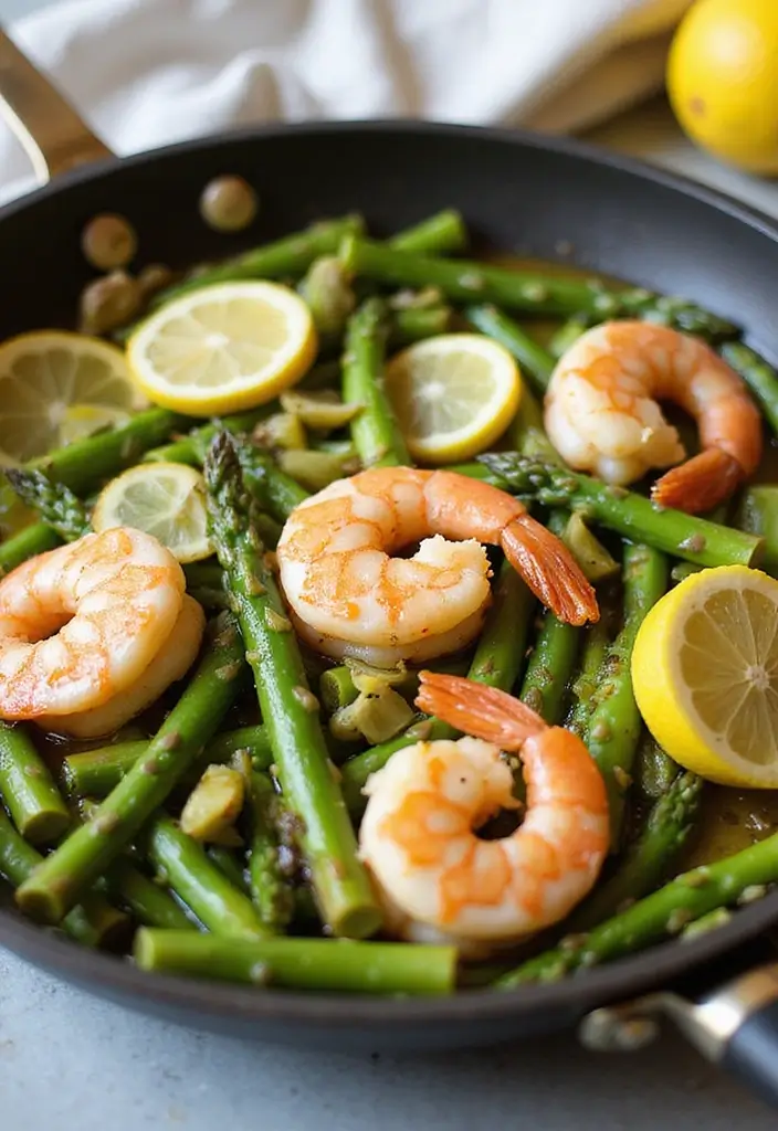 25 Quick and Easy Stovetop Dinner Recipes Ready in 30 Minutes 13 25 Quick and Easy Stovetop Dinner Recipes Ready in 30 Minutes - 3. Lemon Garlic Shrimp and Asparagus