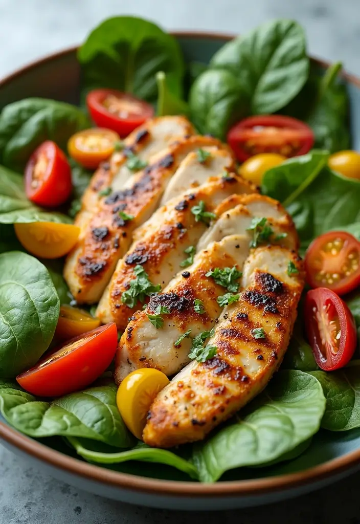 25 Summer Chicken Salad Recipes for Quick and Easy Dinners 74 25 Summer Chicken Salad Recipes for Quick and Easy Dinners - 12. Spinach Chicken Salad