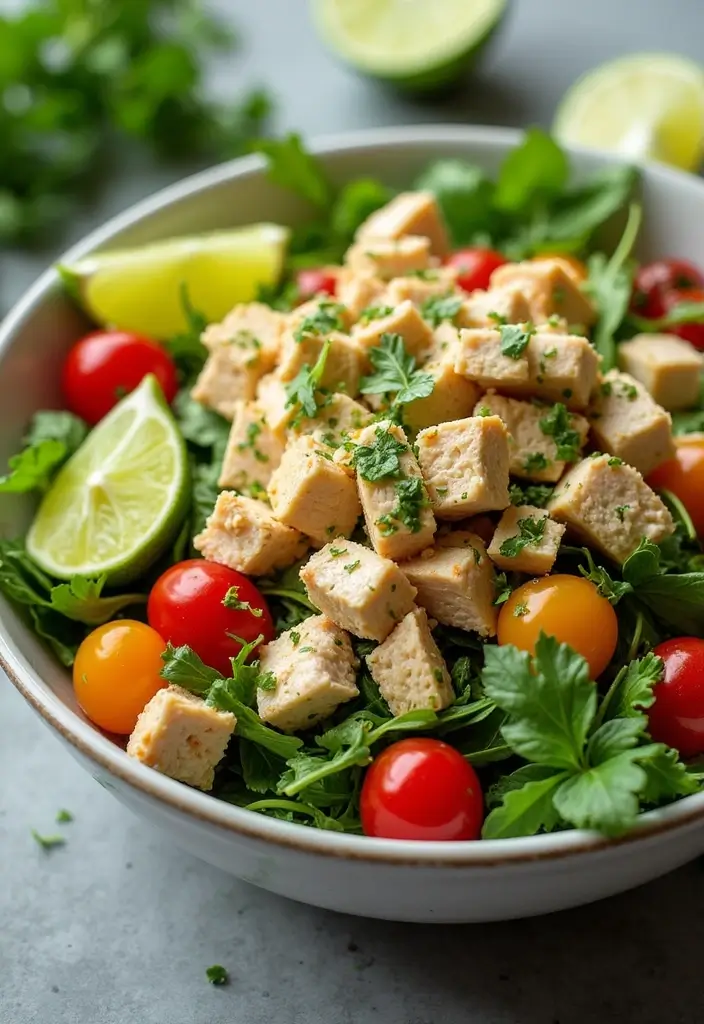 25 Summer Chicken Salad Recipes for Quick and Easy Dinners 124 25 Summer Chicken Salad Recipes for Quick and Easy Dinners - 20. Cilantro Lime Chicken Salad