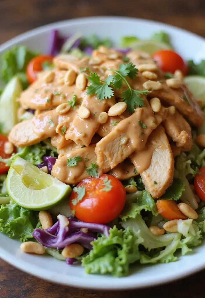 25 Summer Chicken Salad Recipes for Quick and Easy Dinners 29 25 Summer Chicken Salad Recipes for Quick and Easy Dinners - 5. Thai Chicken Salad