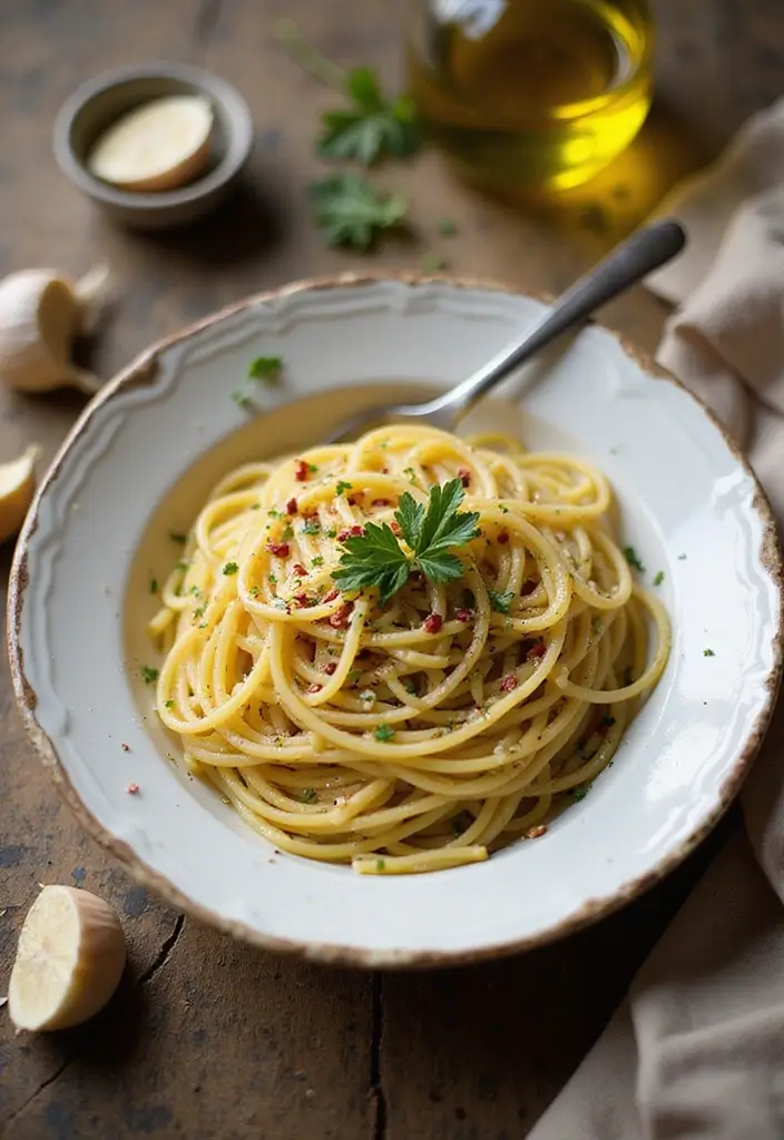 27 Cheap and Easy Family Dinner Recipes to Feed Everyone Fast 15 27 Cheap and Easy Family Dinner Recipes to Feed Everyone Fast - 3. Spaghetti Aglio e Olio