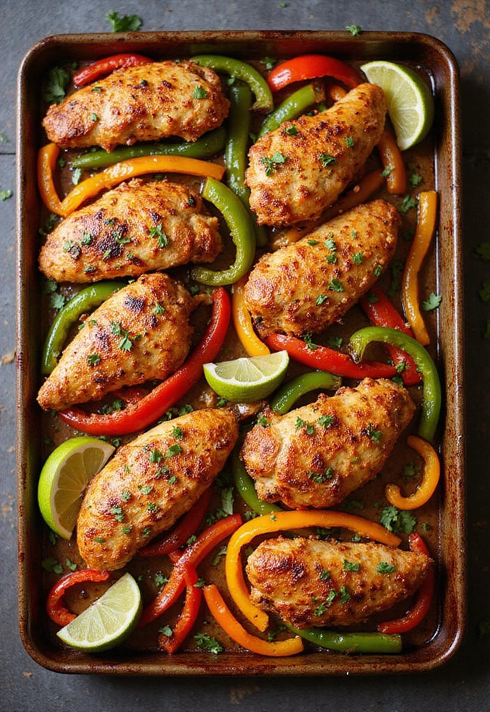 27 Quick and Easy Healthy Dinner Recipes for Clean Eating and Low Carb Lifestyles 67 27 Quick and Easy Healthy Dinner Recipes for Clean Eating and Low Carb Lifestyles - 13. Oven-Baked Chicken Fajitas
