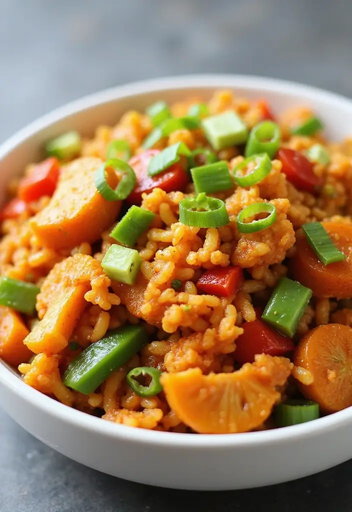 27 Quick and Easy Healthy Dinner Recipes for Clean Eating and Low Carb Lifestyles 8 27 Quick and Easy Healthy Dinner Recipes for Clean Eating and Low Carb Lifestyles - 2. Spicy Cauliflower Rice Stir-Fry