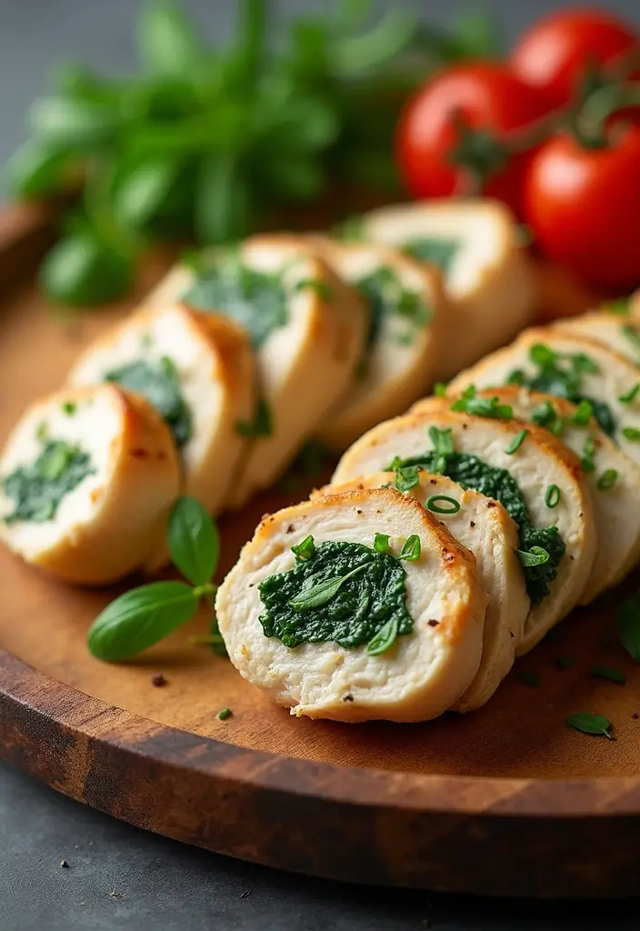 27 Quick and Easy Healthy Dinner Recipes for Clean Eating and Low Carb Lifestyles 141 27 Quick and Easy Healthy Dinner Recipes for Clean Eating and Low Carb Lifestyles - 25. Spinach and Feta Stuffed Chicken Breast