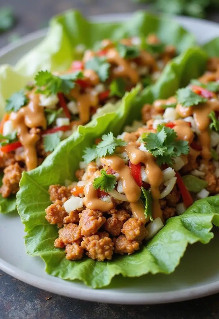 27 Quick and Easy Healthy Dinner Recipes for Clean Eating and Low Carb Lifestyles 32 27 Quick and Easy Healthy Dinner Recipes for Clean Eating and Low Carb Lifestyles - 6. Thai Chicken Lettuce Wraps