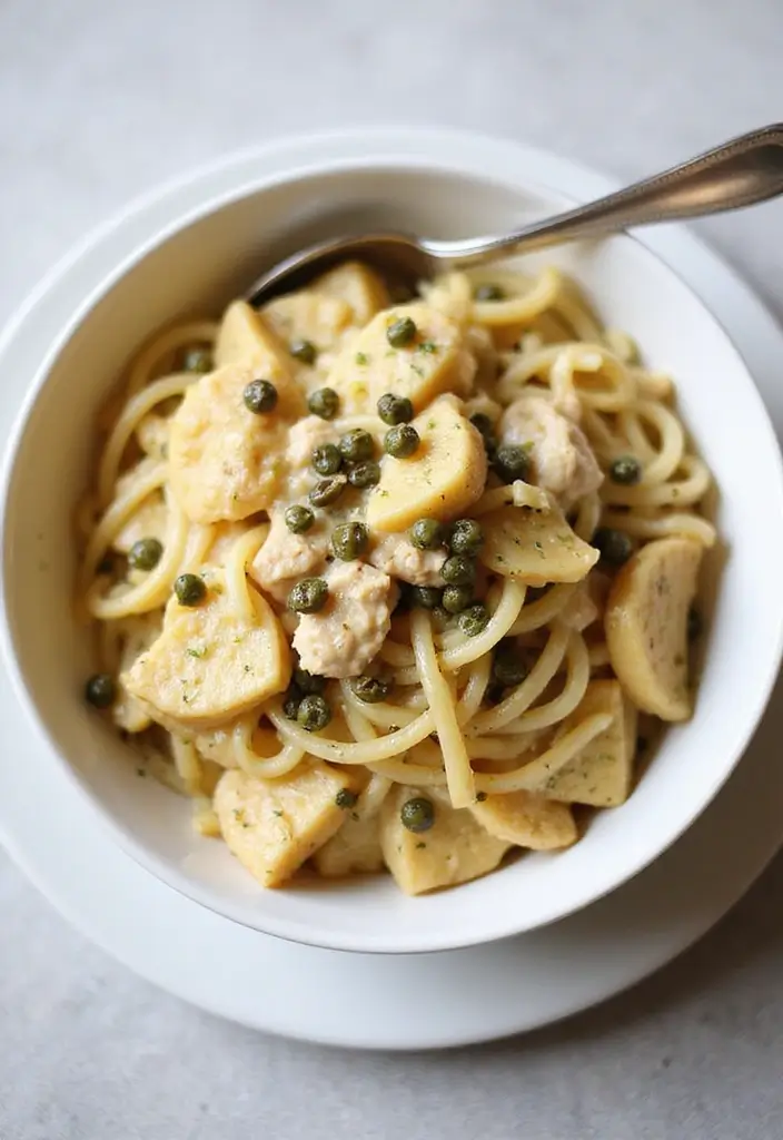 30 Chicken Pasta Garlic Butter Recipes for Easy Quick Dinners at Home 93 30 Chicken Pasta Garlic Butter Recipes for Easy Quick Dinners at Home - 15. Garlic Butter Chicken Pasta with Capers