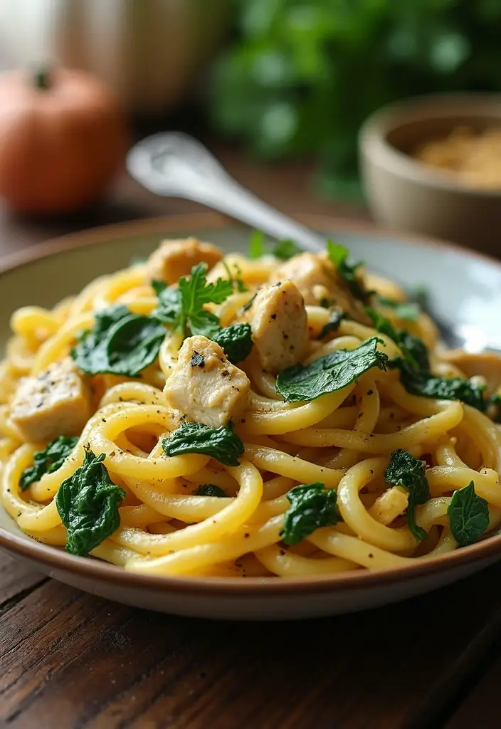 30 Chicken Pasta Garlic Butter Recipes for Easy Quick Dinners at Home 107 30 Chicken Pasta Garlic Butter Recipes for Easy Quick Dinners at Home - 17. Garlic Butter Chicken Pasta with Spinach and Artichokes