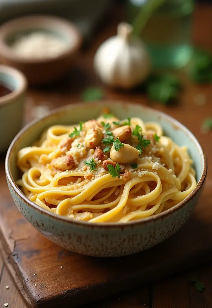30 Chicken Pasta Garlic Butter Recipes for Easy Quick Dinners at Home 161 30 Chicken Pasta Garlic Butter Recipes for Easy Quick Dinners at Home - 25. Garlic Butter Chicken Pasta with Cashews