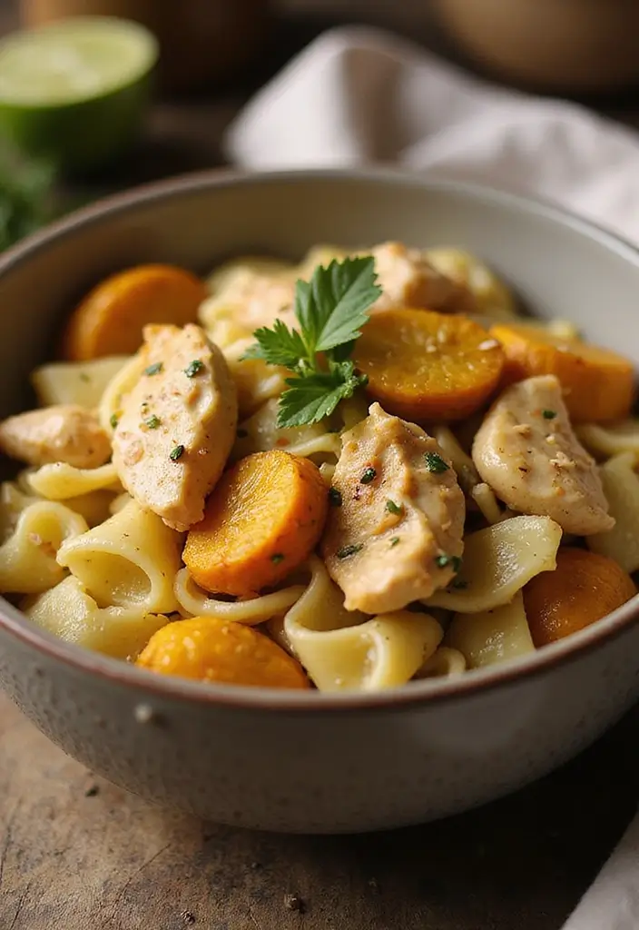 30 Chicken Pasta Garlic Butter Recipes for Easy Quick Dinners at Home 189 30 Chicken Pasta Garlic Butter Recipes for Easy Quick Dinners at Home - 29. Garlic Butter Chicken Pasta with Squash