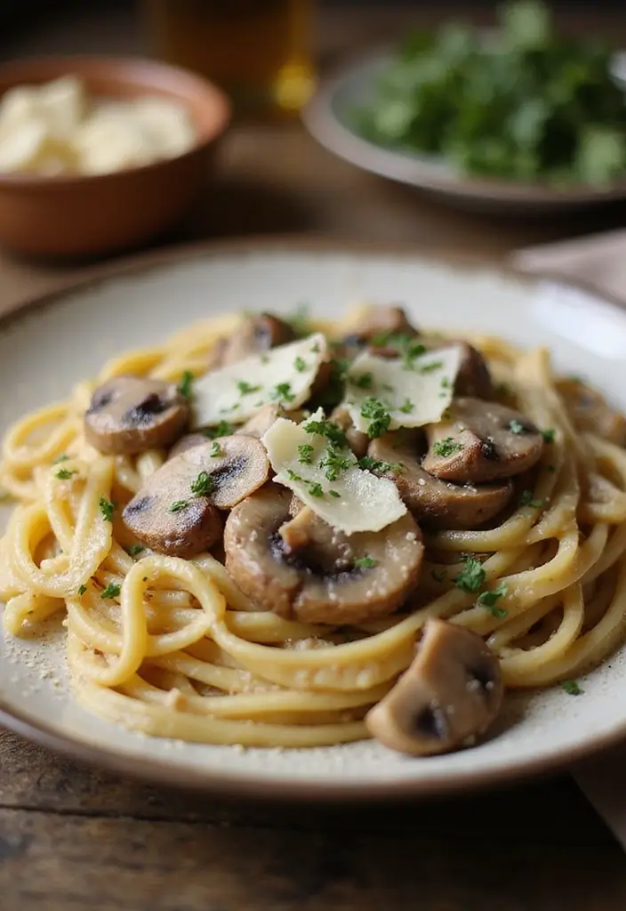 30+ Easy Quick Dinner Ideas with Only 5 Ingredients and Simple Soups 139 30+ Easy Quick Dinner Ideas with Only 5 Ingredients and Simple Soups - 23. Creamy Mushroom Pasta