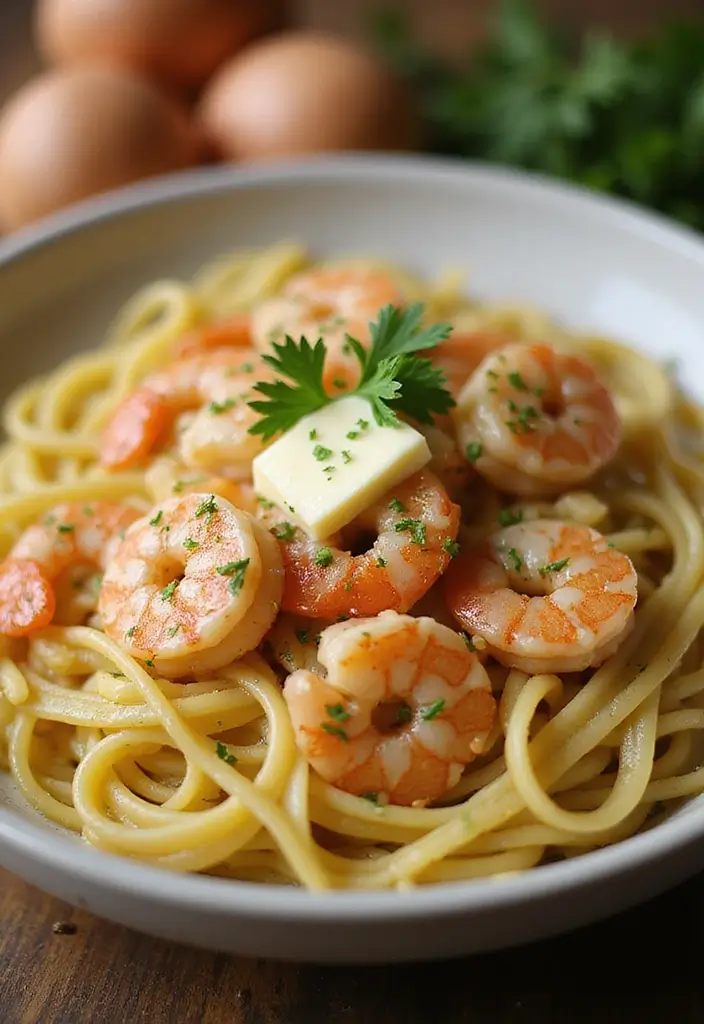 30+ Easy Quick Dinner Ideas with Only 5 Ingredients and Simple Soups 181 30+ Easy Quick Dinner Ideas with Only 5 Ingredients and Simple Soups - 29. Garlic Butter Shrimp Pasta