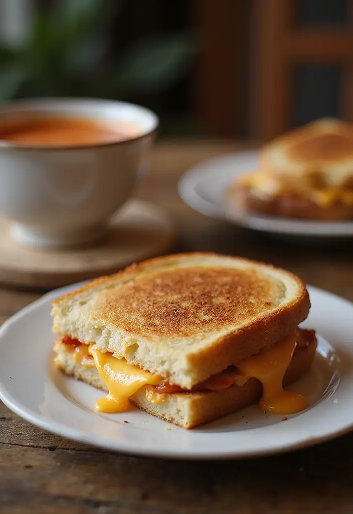 30+ Easy Quick Dinner Ideas with Only 5 Ingredients and Simple Soups 51 30+ Easy Quick Dinner Ideas with Only 5 Ingredients and Simple Soups - 9. Grilled Cheese and Tomato Soup
