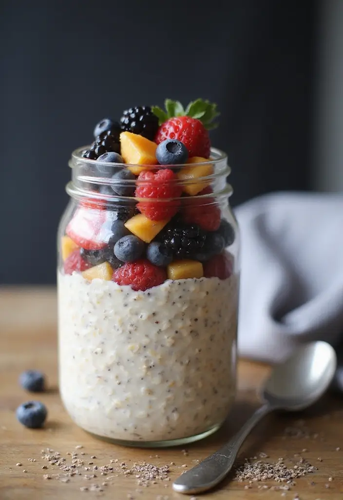 30 Easy and Healthy Breakfast Oat Recipes for Busy Mornings 1 30 Easy and Healthy Breakfast Oat Recipes for Busy Mornings - 1. Classic Overnight Oats