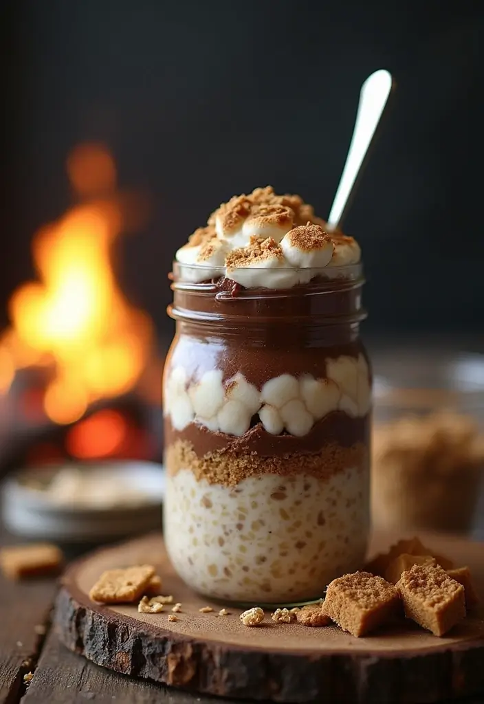 30 Easy and Healthy Breakfast Oat Recipes for Busy Mornings 63 30 Easy and Healthy Breakfast Oat Recipes for Busy Mornings - 11. S'mores Overnight Oats