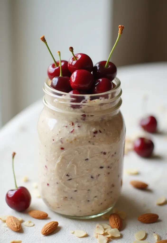 30 Easy and Healthy Breakfast Oat Recipes for Busy Mornings 107 30 Easy and Healthy Breakfast Oat Recipes for Busy Mornings - 19. Cherry Almond Oats