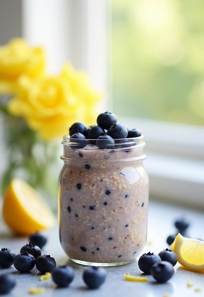 30 Easy and Healthy Breakfast Oat Recipes for Busy Mornings 133 30 Easy and Healthy Breakfast Oat Recipes for Busy Mornings - 23. Blueberry Lemon Oats