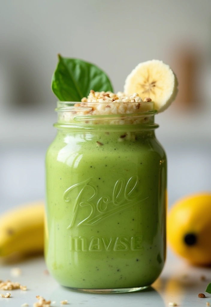 30 Easy and Healthy Breakfast Oat Recipes for Busy Mornings 159 30 Easy and Healthy Breakfast Oat Recipes for Busy Mornings - 27. Green Smoothie Oats