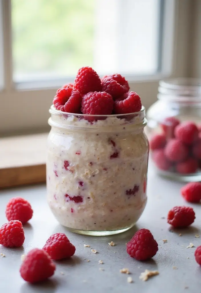 30 Easy and Healthy Breakfast Oat Recipes for Busy Mornings 164 30 Easy and Healthy Breakfast Oat Recipes for Busy Mornings - 28. Raspberry Coconut Oats